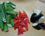 鶏肉と夏野菜の和風カレー炒め☆作り方2写真