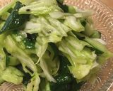 お茶漬けで。やみつきキャベキュー作り方3写真
