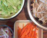 野菜たっぷり♪ちゃんぽん風冷やし麺作り方3写真