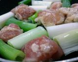鶏もも肉とねぎのガーリックバター醤油炒め作り方2写真