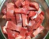 マグロあらのガリバタ醤油ステーキ作り方3写真