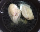 茹で鶏のすりゴマポン酢ソースかけ作り方4写真