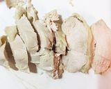 茹で鶏のすりゴマポン酢ソースかけ作り方12写真
