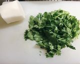 絶品！パクチーと豚しゃぶおろしポン酢和え作り方1写真