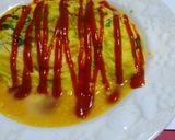 ベビーリーフ入り☆鶏チーズオムレツ♪作り方4写真