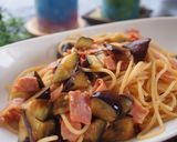 ポポラ風♪なすベーコンしょうゆ味パスタ♪作り方14写真