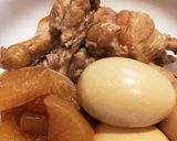 お鍋ひとつで！手羽元と大根の甘辛煮作り方5写真