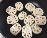 絶賛！エビつくねの大葉レンコン焼き♪作り方6写真