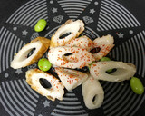 お弁当に♡ちくわと枝豆の一味マヨ炒め★作り方4写真