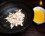 簡単に✨鶏胸肉と揚ナスの&ししとうサラダ作り方3写真