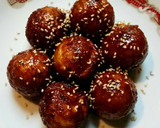 カリカリ揚げたこ焼きの甘辛和え作り方5写真