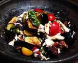 簡単に✨鶏胸肉と揚ナスの&ししとうサラダ作り方8写真