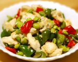 榨菜鶏丁｜鶏ささ身のザーサイ炒め作り方9写真