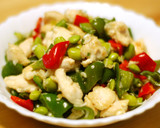 榨菜鶏丁｜鶏ささ身のザーサイ炒め作り方9写真
