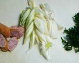 適当旨レシピ☆シソ香るネギペペロンチーノ作り方1写真