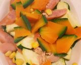 夏野菜グラハムパンパパパパーンHB簡単作り方4写真