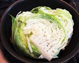 キャベツと豚薄切り肉のトマトソース蒸し煮作り方7写真