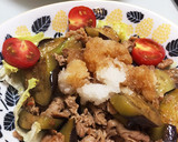 超簡単！ナスと豚肉のさっぱり炒め作り方8写真
