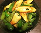 ピーマンとちくわの胡麻油炒め作り方3写真