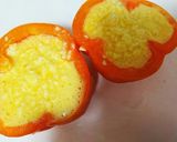 ☆簡単☆パプリカップふわふわ玉子☆朝食に作り方5写真