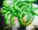 ベーコンの豆腐玉子チャンプルー作り方1写真
