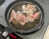 丸〇製麺の大好物♪梅とろろ豚しゃぶうどん作り方4写真
