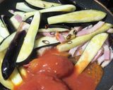 ナスとベーコンのトマトソース・パスタ作り方6写真
