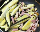 ナスとベーコンのトマトソース・パスタ作り方5写真
