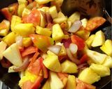 夏野菜のフルーティ甘酢チキン作り方7写真