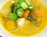夏野菜たっぷり〜夏の終わりの豚汁作り方3写真