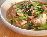 簡単♡イカの塩辛で小松菜と豆腐の炒め煮♡作り方3写真