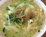 みょうみょうたまたま塩ラーメン(⌒▽⌒)作り方5写真