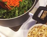 ケールと豆腐のヘルシー炒め作り方2写真