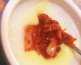 ☆とろけるチーズキムチ粥☆作り方1写真