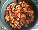 最速!鶏肉となすのトマトソース煮作り方4写真