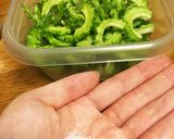 レンジだけ！ゴーヤと鶏胸マヨぽんサラダ作り方4写真