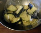 天然だしパックで作る水茄子と大葉の浅漬け作り方2写真