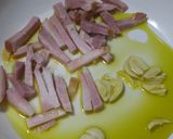 オクラとベーコンのペペロンチーノ醤油風味作り方3写真