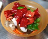 鶏もも肉と夏野菜のトマトジュース煮込み作り方3写真