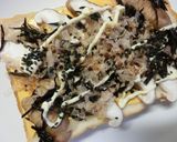 酸っぱいひじき×椎茸のチェダートースト作り方5写真