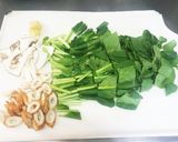 夏バテに！！小松菜ちくわの生姜炒め作り方1写真