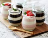 お月見スイーツ 白玉のせ濃厚抹茶プリン作り方12写真