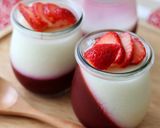 お月見スイーツ 白玉のせ濃厚抹茶プリン作り方13写真