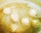 餃子のたねをリメイク 肉だんごスープ作り方3写真