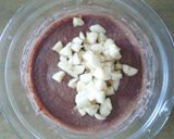 レンジで簡単！濃厚豆腐チョコバナナケーキ作り方5写真