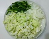 和風肉みそキャベツ☆冷蔵庫の野菜たちで作り方2写真