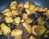鶏むね肉となすの簡単ポン照り焼き作り方7写真