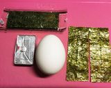 卵1個！簡単！チーズと海苔入り卵焼き♪♪作り方1写真