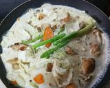 節約冷蔵庫の残り物で野菜たっぷりグラタン作り方5写真