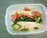 ☆手抜き☆ ずぼら弁当 ～塩味パスタ～作り方4写真